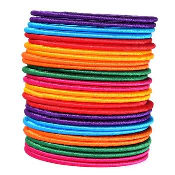 Multi Colour Silk Thread Bangle Set For Girls And Women "Pack Of 28" 1
