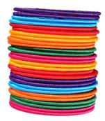 Multi Colour Silk Thread Bangle Set For Girls And Women "Pack Of 28"