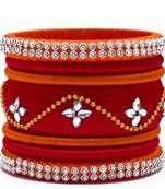 Kepler Fashion Handmade Silk Thread Bangle Set For Girls And Women "Pack  Of 7Pcs"