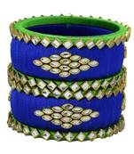 Elegant And Stylish Silk Thread Bangle Set For Girls And Women "Pack Of 6Pcs"