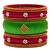 Silk Thread Bangle Set For Girls And Women "Pack Of 4"