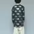 Black printed cotton silk boys kurta pyjama
