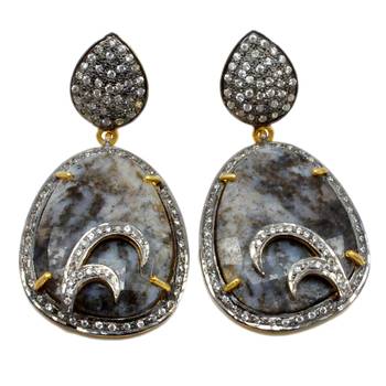 Multicolor Agate Earrings 1