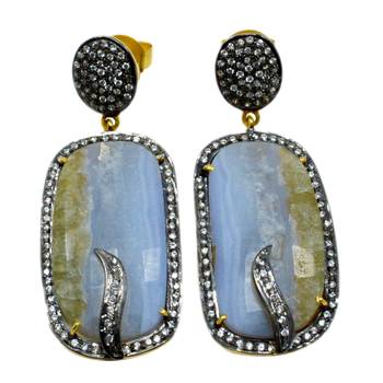 Multicolor Agate Earrings 1