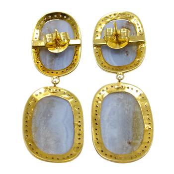 Multicolor Agate Earrings 2