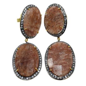 Multicolor Quartz   Earrings 1