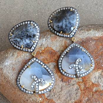 Multicolor Agate Earrings 4
