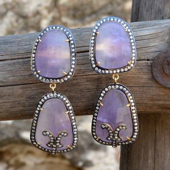 Multicolor Amethyst   Earrings 4
