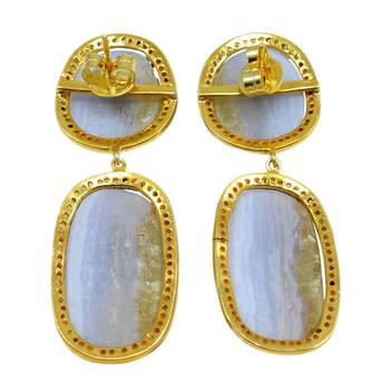 Multicolor Agate Earrings 2