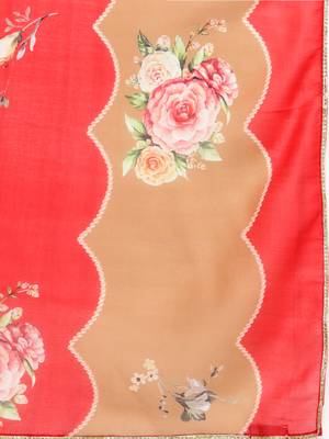 White printed cotton kurti 4