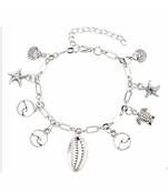 Ferosh Starfish Silver Shell Anklet