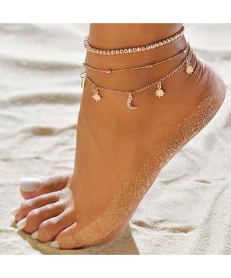 Ferosh Beaded Charms Anklet - 2 Pcs Set 3