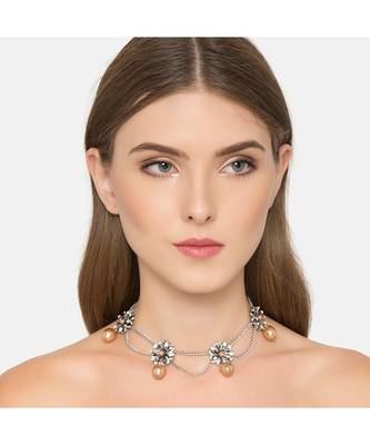 Ferosh Dropping Pearls Choker 1