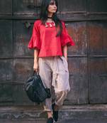 Fantasy Waist Tie Up Casual Pant