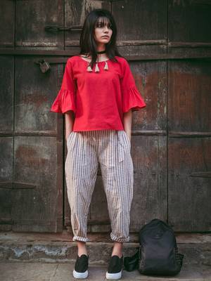 Fantasy Waist Tie Up Casual Pant 3