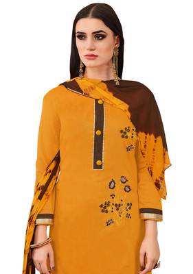 Mustard Banarasi Cotton Embroidered Jacquard palazzo Bottom 2