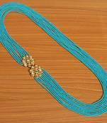 Turquoise Kundan Meenakari Multi Layered Necklace