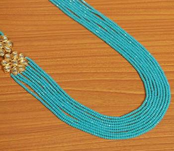Turquoise Kundan Meenakari Multi Layered Necklace 2