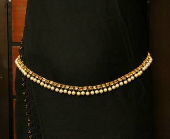White zircon  waist-belt 1