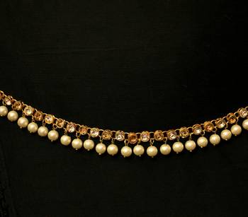 White zircon  waist-belt 2