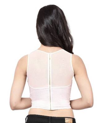 Silver Shimmer Stretchable Readymade Blouse For Women 2