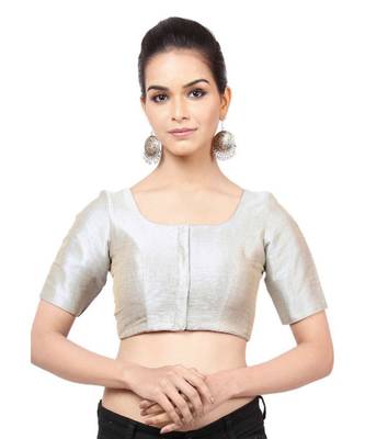 Grey Mulberry Readymade Blouse For Women 1