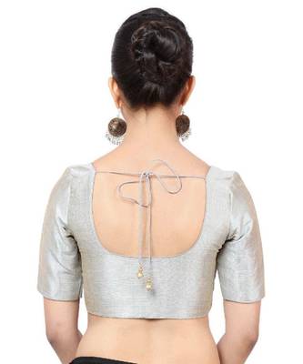 Grey Mulberry Readymade Blouse For Women 2