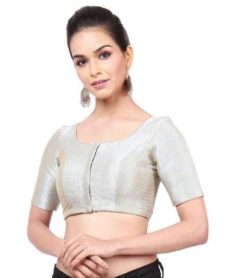 Grey Mulberry Readymade Blouse For Women 4