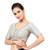 Grey Taffeta Readymade Blouse For Women
