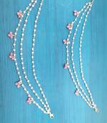 Rose Pink Stones Beaded Anklets