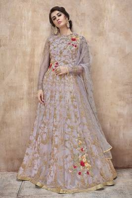 Net Floor Length Anarkali Suit 1