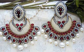Pearl Chand Bali Chandelier Earrings 2