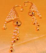 Gold Agate Danglers Drops