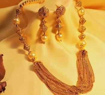 Gold Agate Necklace Sets 1