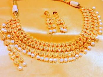Gold Agate Necklace Sets 1