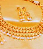 Gold Agate Necklace Sets