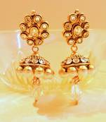 Gold Agate Jhumkas