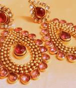 Pink Agate Danglers Drops