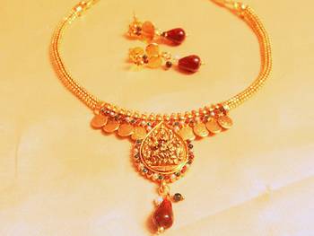 Gold Agate Necklace Sets 1