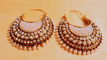 Gold Agate Danglers Drops 1