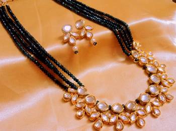 Gold Crystal Necklace Sets 1