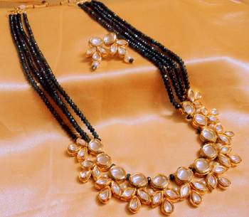 Gold Crystal Necklace Sets 2