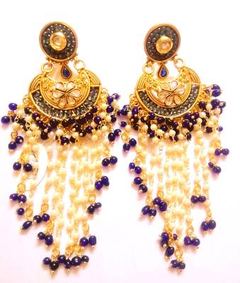 Blue Pearl Earrings 1