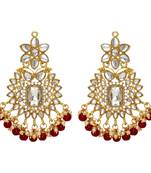 Maroon danglers-drops