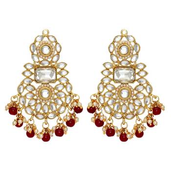 Maroon danglers-drops 1