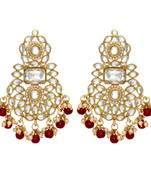 Maroon danglers-drops