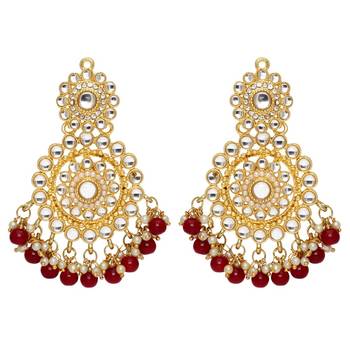 Maroon danglers-drops 1