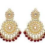 Maroon danglers-drops