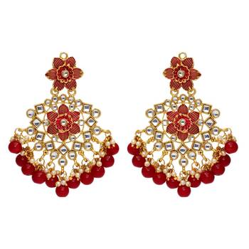 Maroon danglers-drops 1