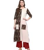 green printed cotton stitched kurti